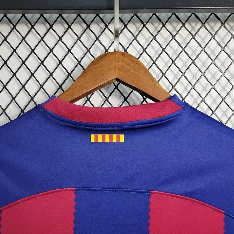 Camisa Barcelona I 23/24 - Torcedor Nike Masculina - Azul e Grená