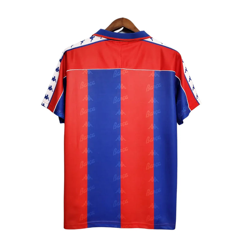 Camisa Barcelona Retrô Home 92/95 Torcedor Kappa Masculina - Vermelha