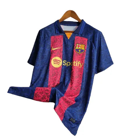 Camisa Treino Barcelona 23/24 - Torcedor Nike Masculina - Azul e Grená