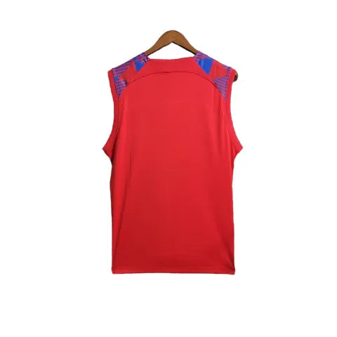 Camisa Barcelona Treino 23/24 - Regata - Torcedor Nike Masculina - Vermelho