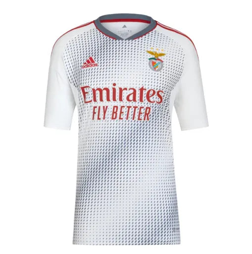 Camisa Benfica II 23/24 - Torcedor Adidas Masculina - Branca com detalhes em vermelho e azul