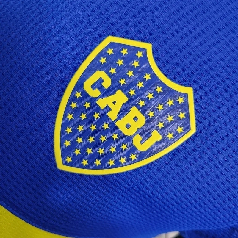 Camisa Boca Juniors I 23/24 Jogador Adidas Masculina - Azul e Amarelo