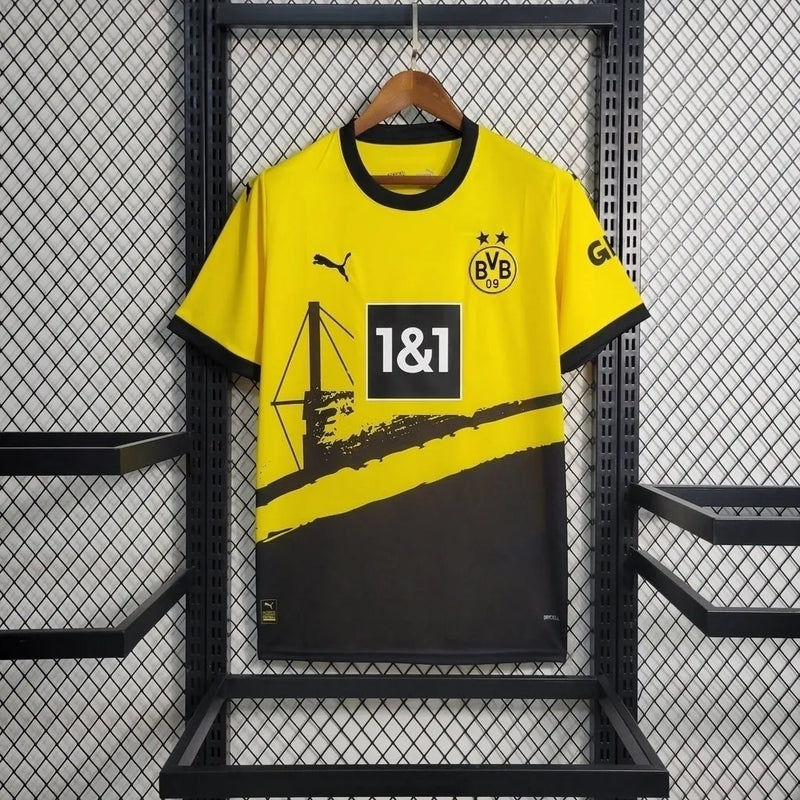 Camisa Borussia Dortmund I 23/24 - Torcedor Puma Masculina - Amarela