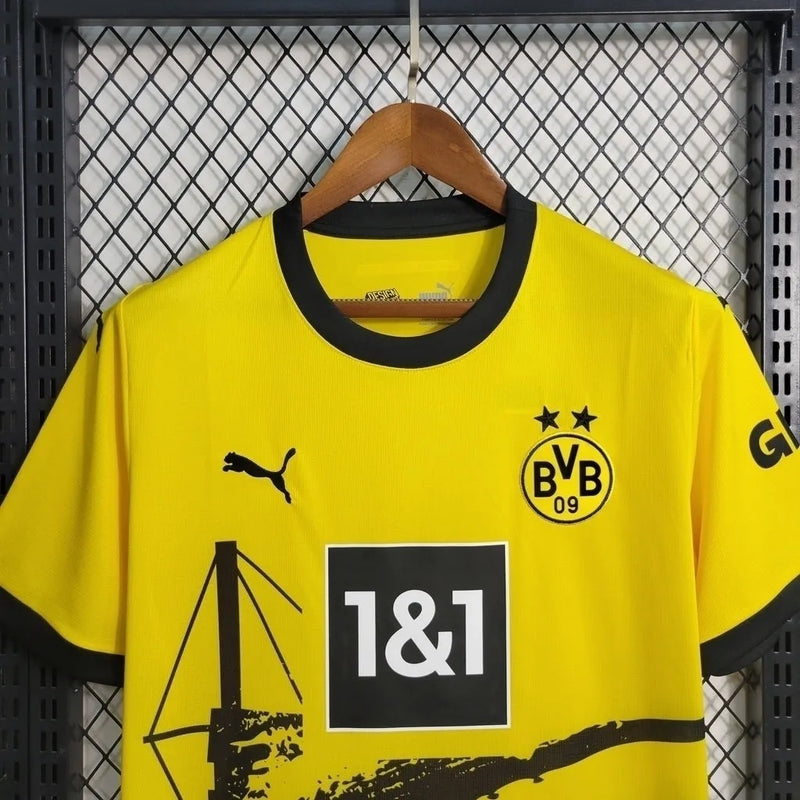 Camisa Borussia Dortmund I 23/24 - Torcedor Puma Masculina - Amarela