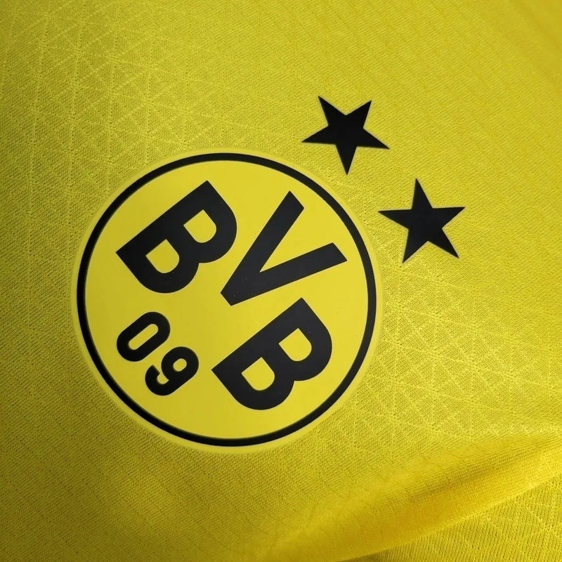 Camisa Borussia Dortmund I 23/24 - Jogador Puma Masculina - Amarela e preta