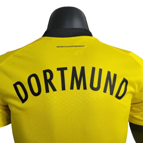 Camisa Borussia Dortmund I 23/24 - Jogador Puma Masculina - Amarela e preta