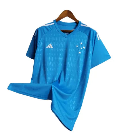 Camisa Cruzeiro Goleiro 23/24 Torcedor Adidas Masculina - Azul