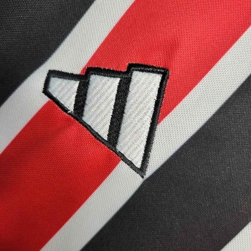 Camisa São Paulo II 23/24 - Torcedor Adidas Feminina - Vermelha e preta