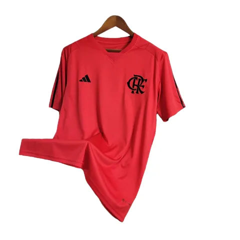 Camisa Flamengo Treino 23/24 Torcedor Adidas Masculina - Vermelho