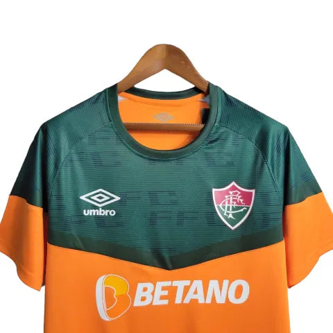 Camisa Fluminense Treino 23/24 Torcedor Umbro Masculina - Laranja