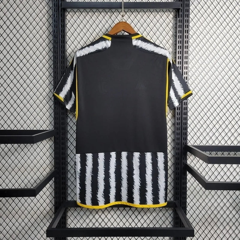 Camisa Juventus I 23/24 - Torcedor Adidas Masculina - Preto e branca