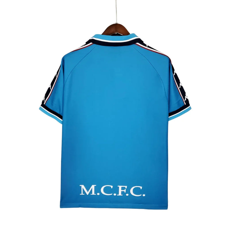 Camisa Manchester City Home Retrô 97/99 Torcedor Masculina - Azul