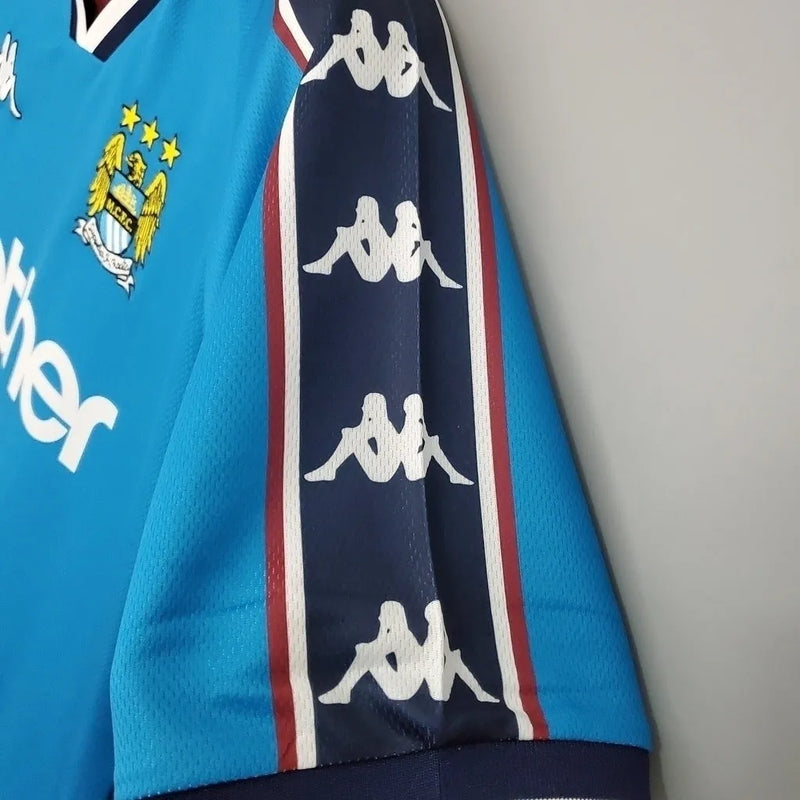 Camisa Manchester City Home Retrô 97/99 Torcedor Masculina - Azul