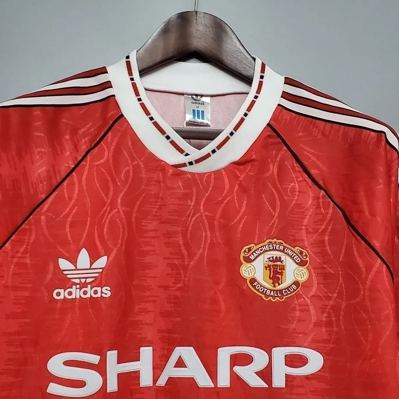 Camisa Manchester United Home Retrô 90/92 Torcedor Adidas Masculina - Vermelha