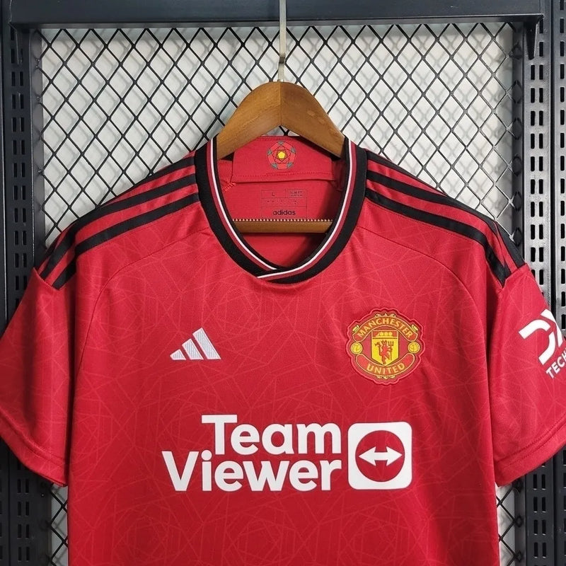 Camisa Manchester United Home 23/24 - Torcedor Adidas Masculina - Vermelho