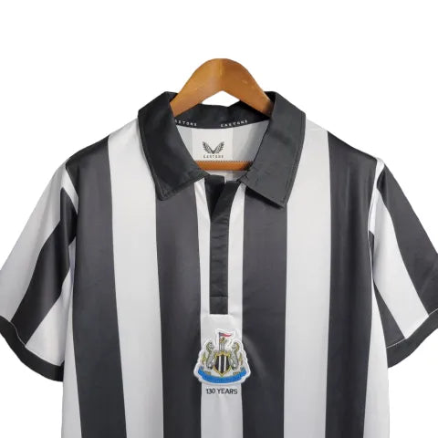 Camisa Newcastle 130 Anos 23/24 Torcedor Masculina - Branco e Preto