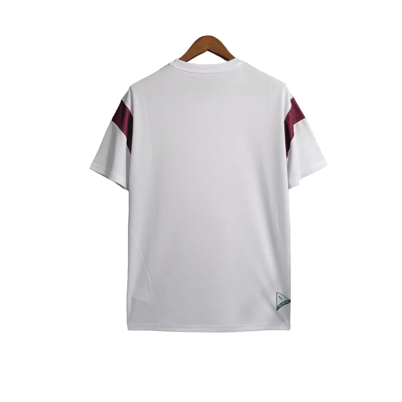 Camisa Palmeiras Treino 23/24 - Torcedor Puma Masculina - Branca com detalhes em vermelho e verde