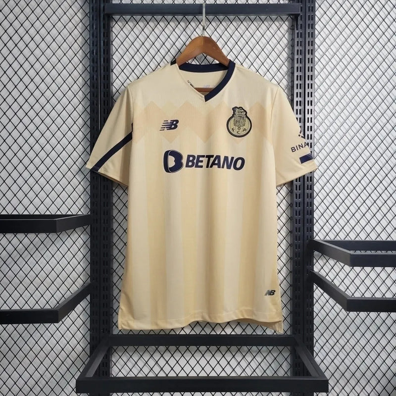 Camisa Porto Away 23/24 - Torcedor New Balance Masculina - Bege