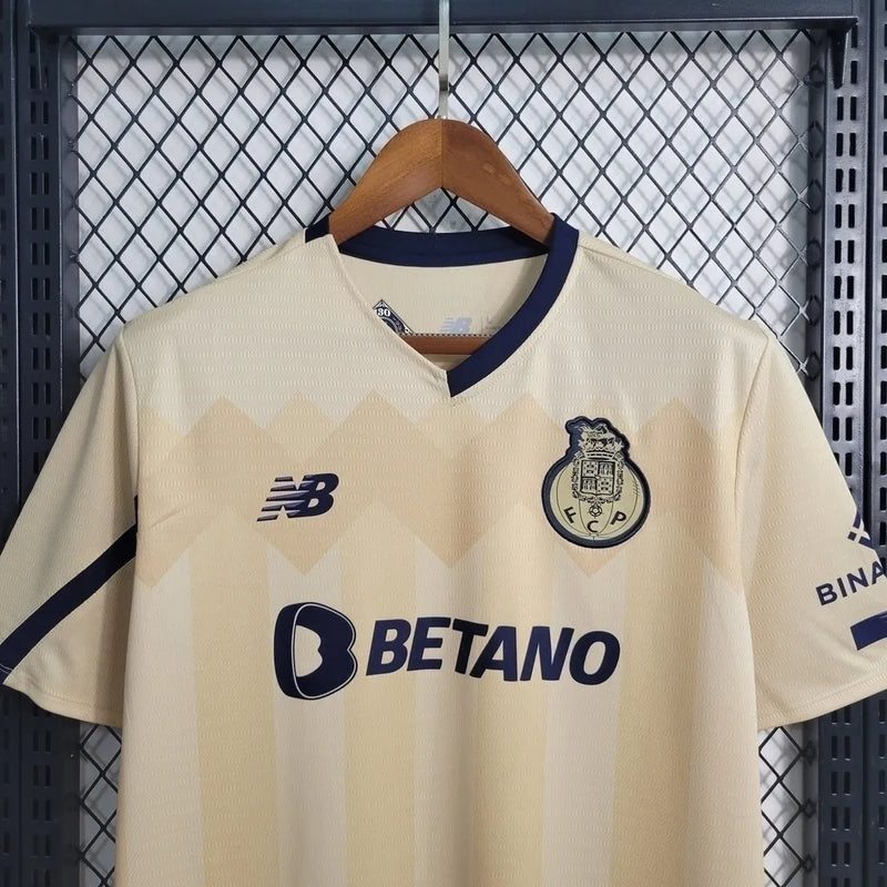 Camisa Porto Away 23/24 - Torcedor New Balance Masculina - Bege