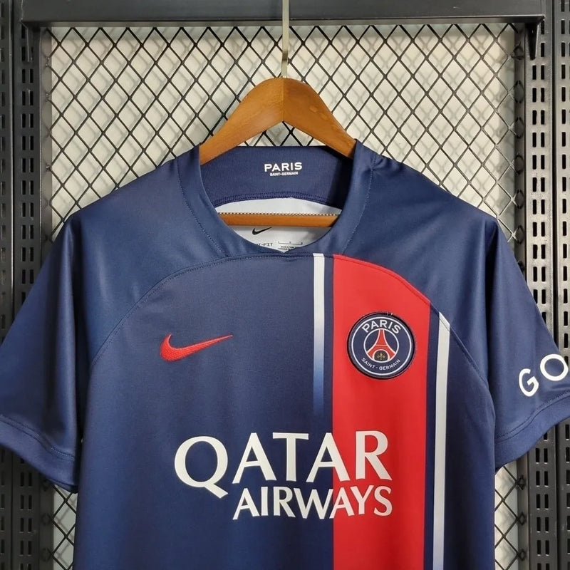 Camisa Paris Saint-Germain I 23/24 - Torcedor Nike Masculina - Azul