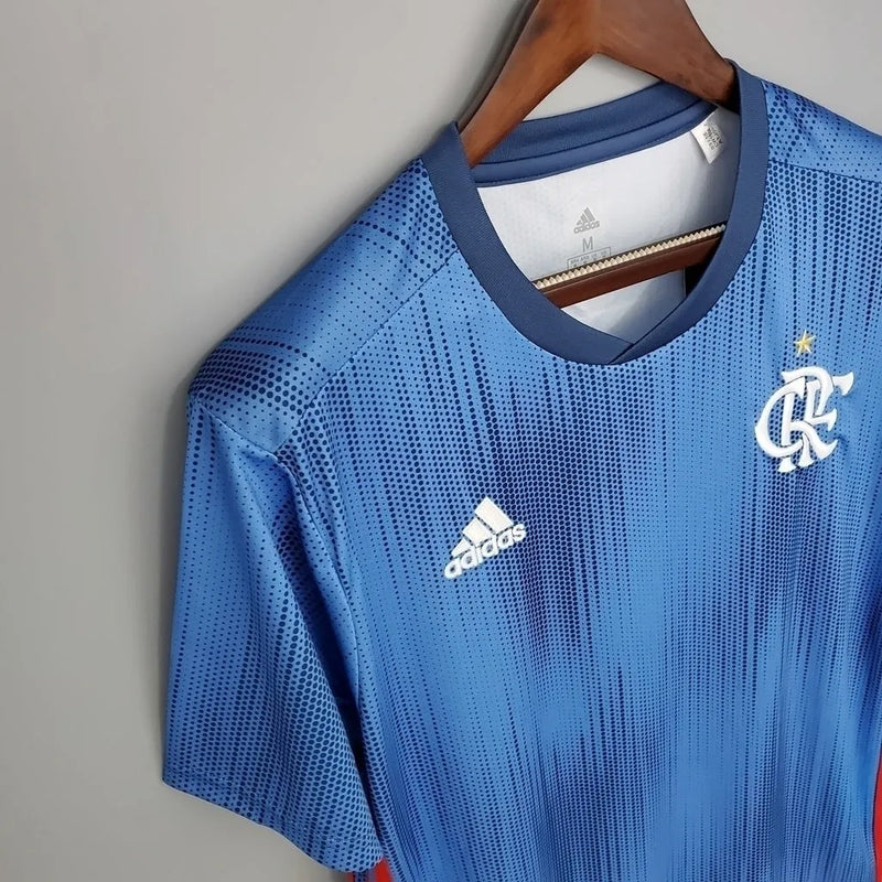 Camisa Retrô Flamengo III 18/19 Torcedor Adidas Masculina - Azul