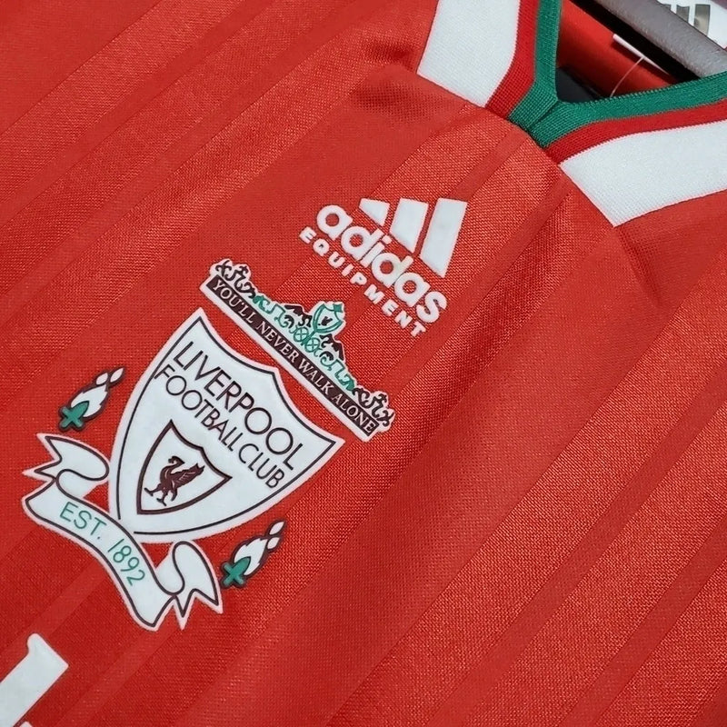 Camisa Retrô Liverpool Home 1993 Torcedor Adidas Masculina - Vermelho e Branco