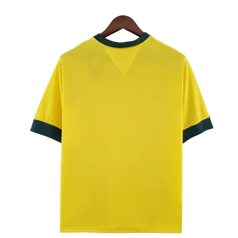 Camisa Retrô 1970 Seleção Brasileira I Masculina - Amarelo e Verde