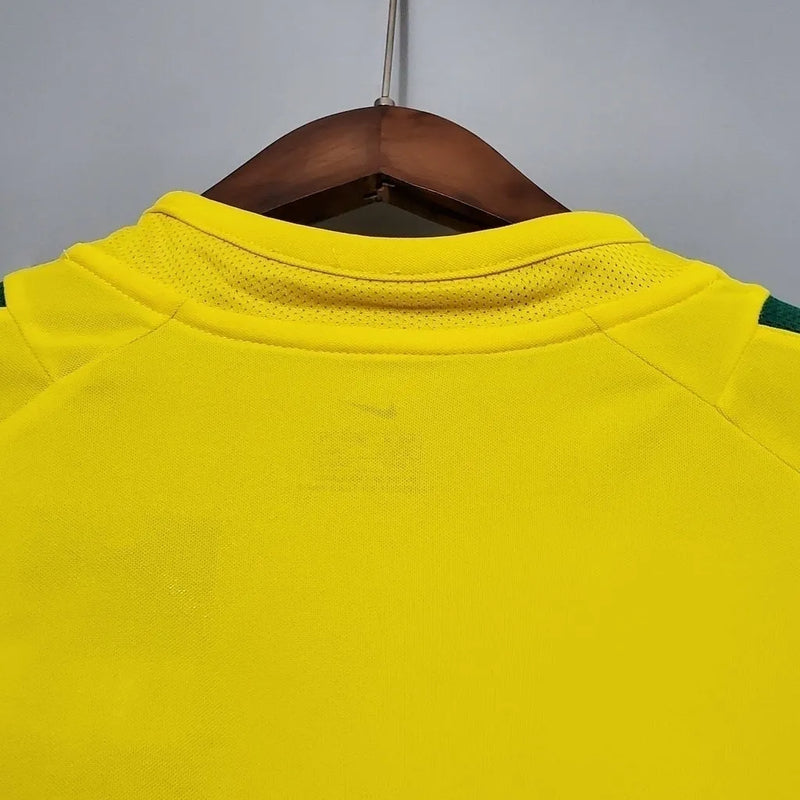 Camisa Retrô 2002 Seleção Brasileira I Nike Masculina - Amarela