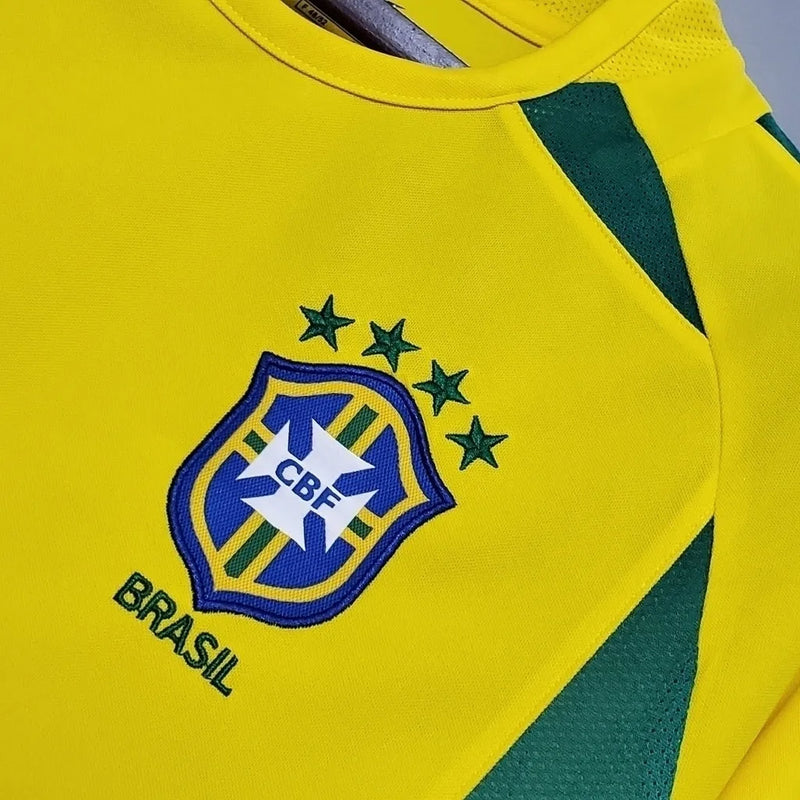 Camisa Retrô 2002 Seleção Brasileira I Nike Masculina - Amarela