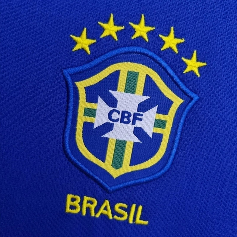 Camisa Retrô 2004 Seleção Brasileira II Nike Masculina - Azul