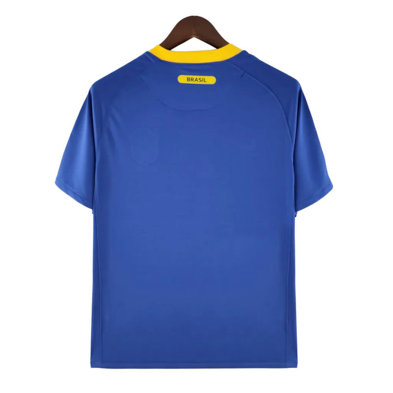 Camisa Retrô 2010 Seleção Brasileira II Nike Masculina - Azul e Amarelo