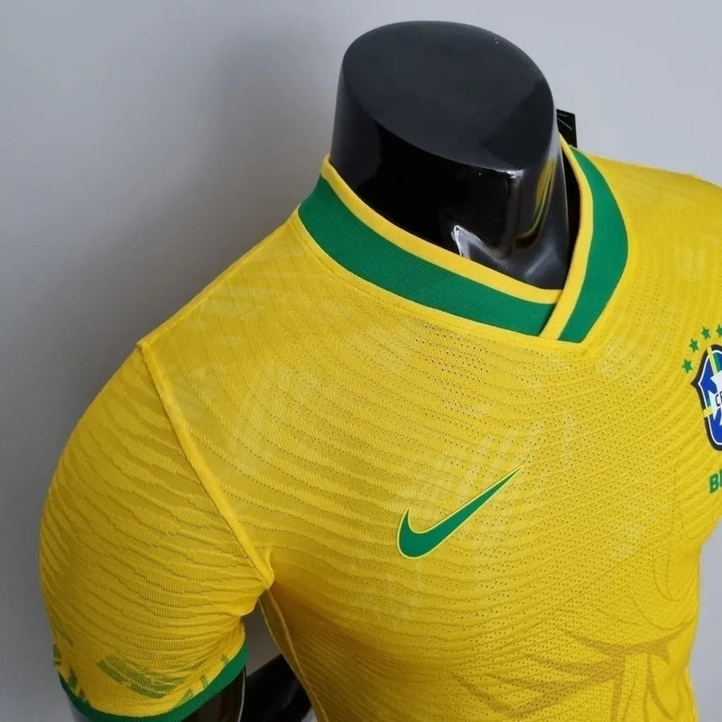 Camisa Seleção Brasileira Edição Especial Cristo Redentor Jogador Nike Masculina - Amarela