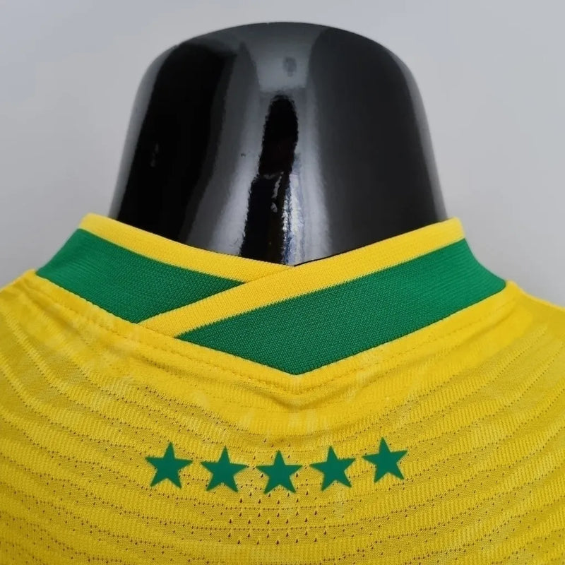 Camisa Seleção Brasileira Edição Especial Cristo Redentor Jogador Nike Masculina - Amarela