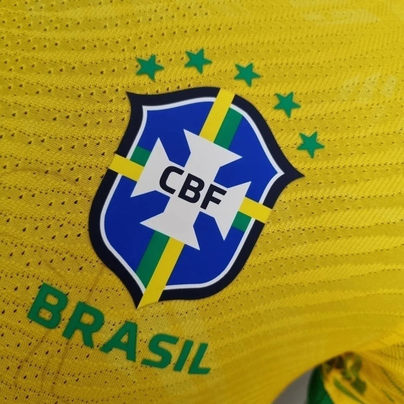 Camisa Seleção Brasileira Edição Especial Cristo Redentor Jogador Nike Masculina - Amarela