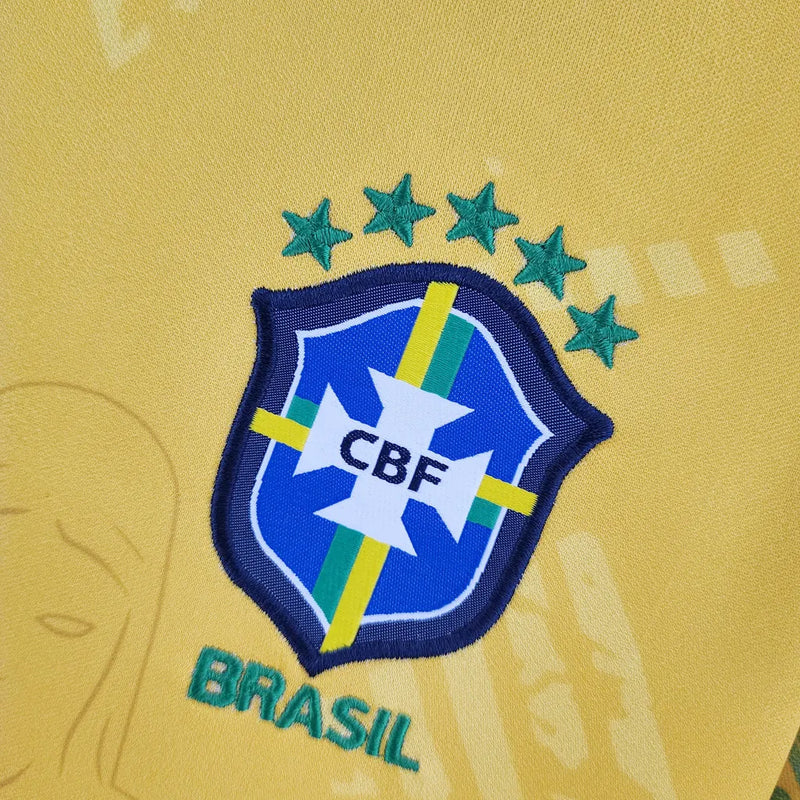 Camisa Seleção Brasileira Edição Especial Cristo Redentor Torcedor Nike Feminina - Amarela