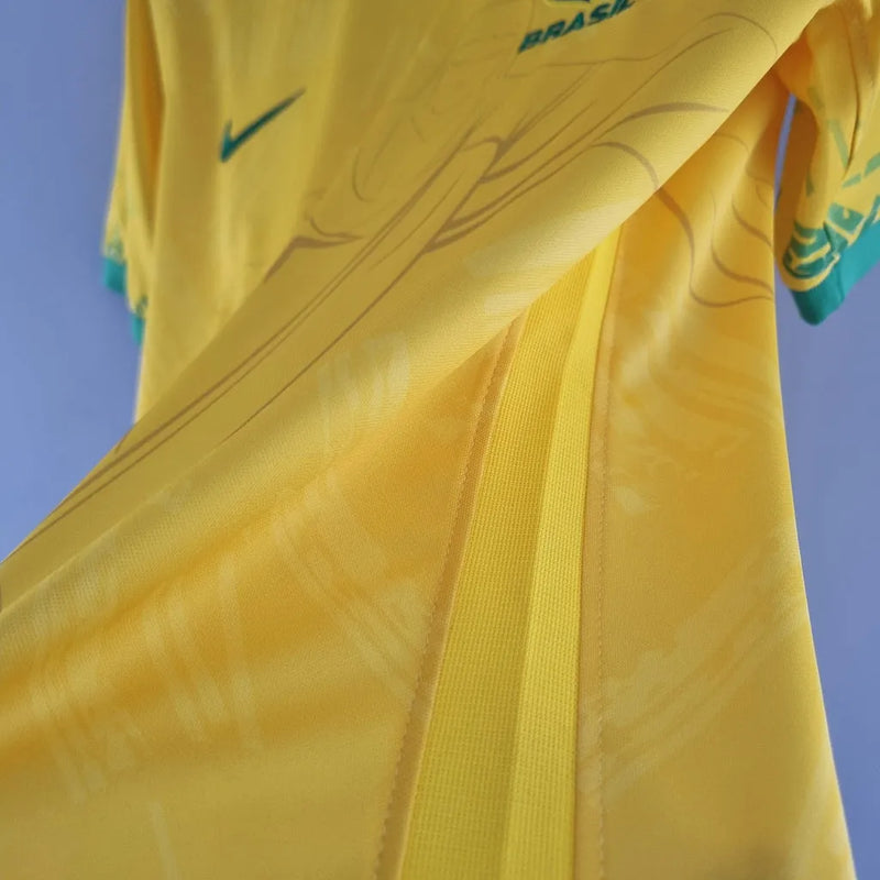 Camisa Seleção Brasileira Edição Especial Cristo Redentor Torcedor Nike Masculina - Amarela