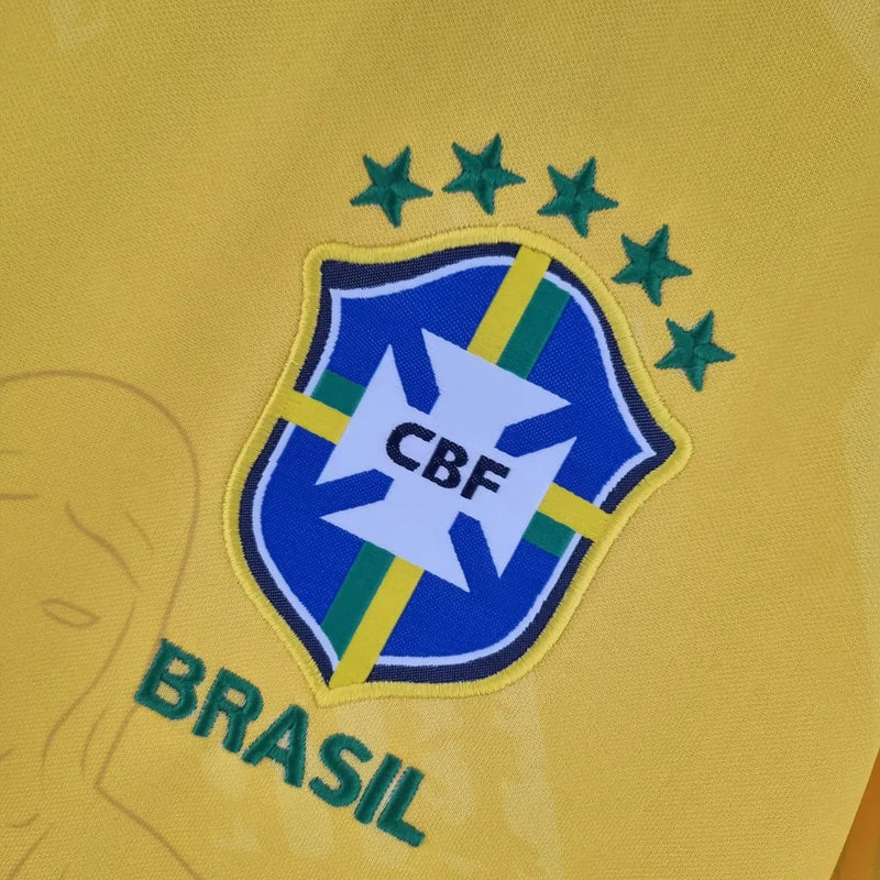 Camisa Seleção Brasileira Edição Especial Cristo Redentor Torcedor Nike Masculina - Amarela