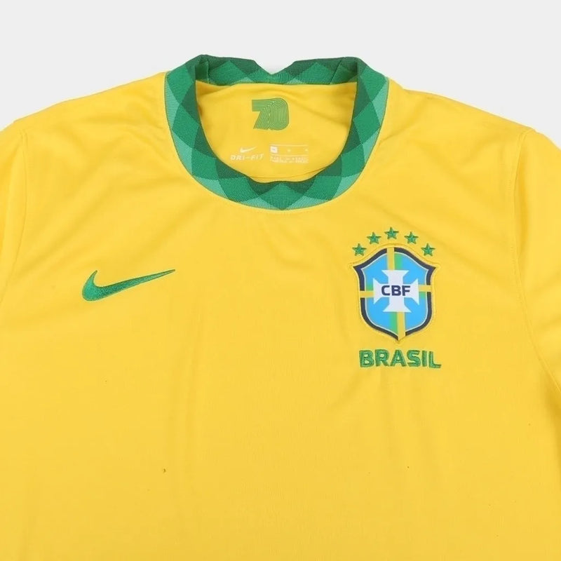 Camisa Seleção Brasileira I 20/21 Torcedor Nike Masculina - Amarelo e Verde