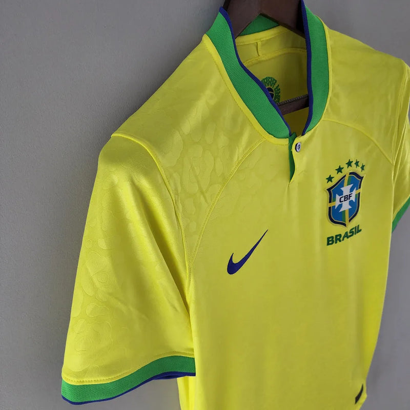 Camisa Seleção Brasileira I 2022 Torcedor Nike Masculina - Amarela