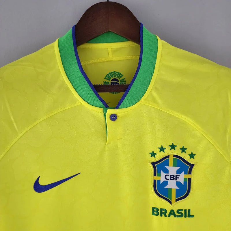 Camisa Seleção Brasileira I 2022 Torcedor Nike Masculina - Amarela