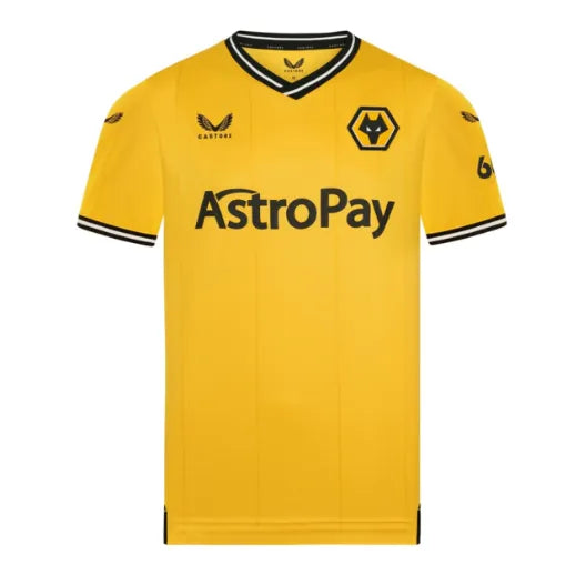 Camisa Wolverhampton Home 23/24 - Torcedor Castore Masculina - Laranja