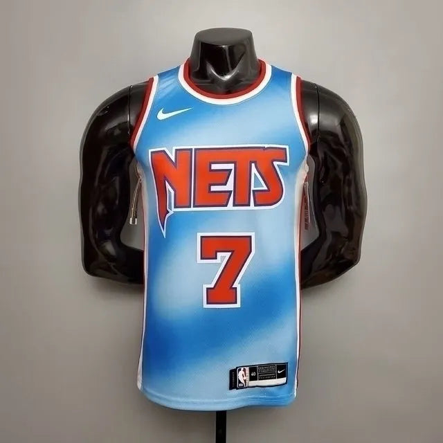 Camiseta Regata Brooklyn Nets Azul e Vermelha - Nike - Masculina