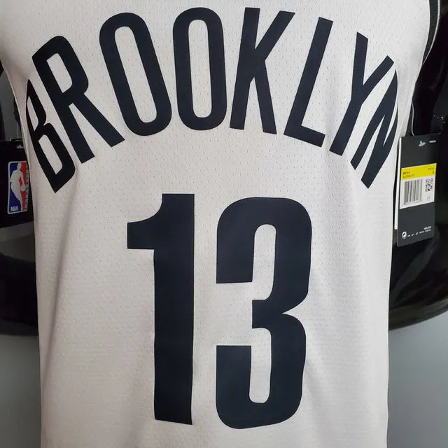 Camiseta Regata Brooklyn Nets Branca e Preta - Nike - Masculina