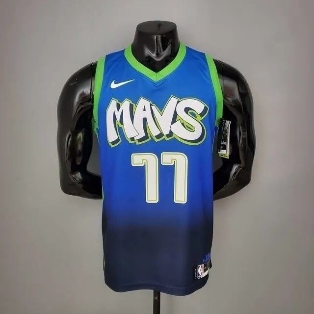 Camiseta Regata Dallas Mavericks Azul e Verde - Nike - Masculina