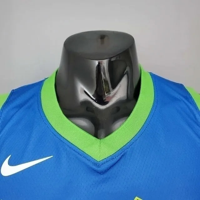 Camiseta Regata Dallas Mavericks Azul e Verde - Nike - Masculina