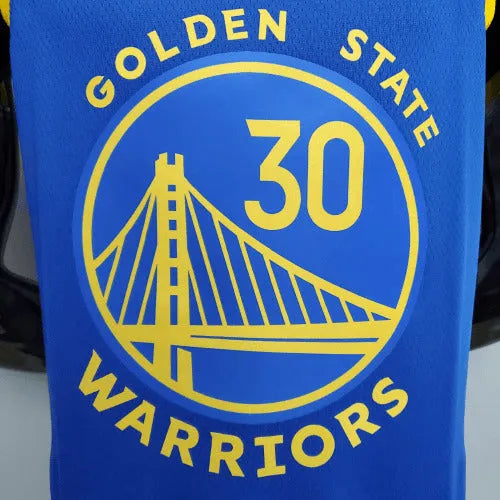 Camiseta Regata Golden State Warriors Azul e Amarela - Nike - Masculina