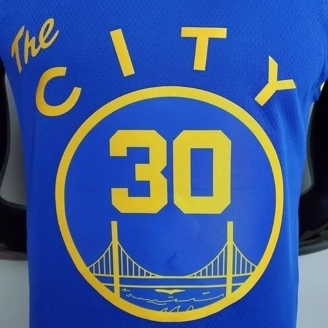 Camiseta Regata Golden State Warriors City Edition Azul - Nike - Masculina