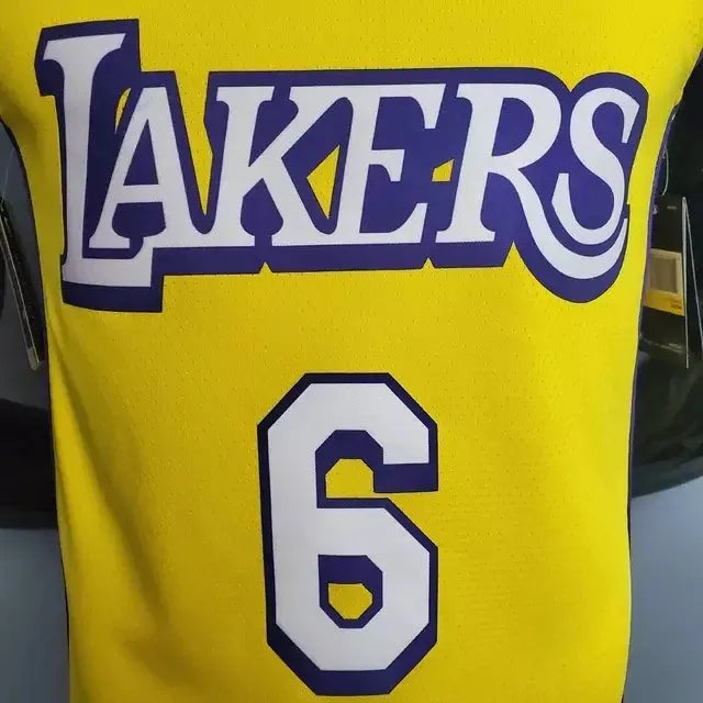 Camiseta Regata Los Angeles Lakers Amarela - Nike - Masculina Gola V