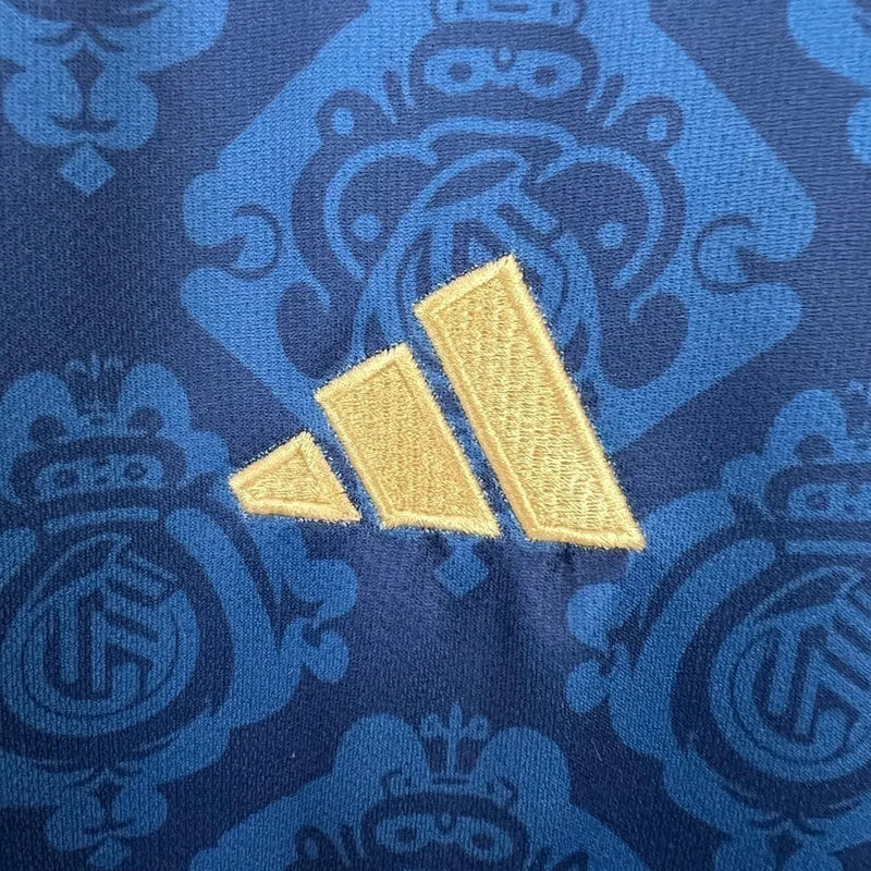 Camisa Real Madrid Edição Especial 23/24 - Torcedor Adidas Masculina - Azul com detalhes em dourado