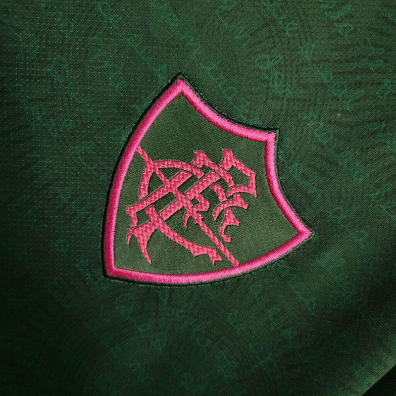 Camisa Fluminense II Edição Especial Cartola 23/24 - Feminina Umbro - Verde com detalhes em rosa